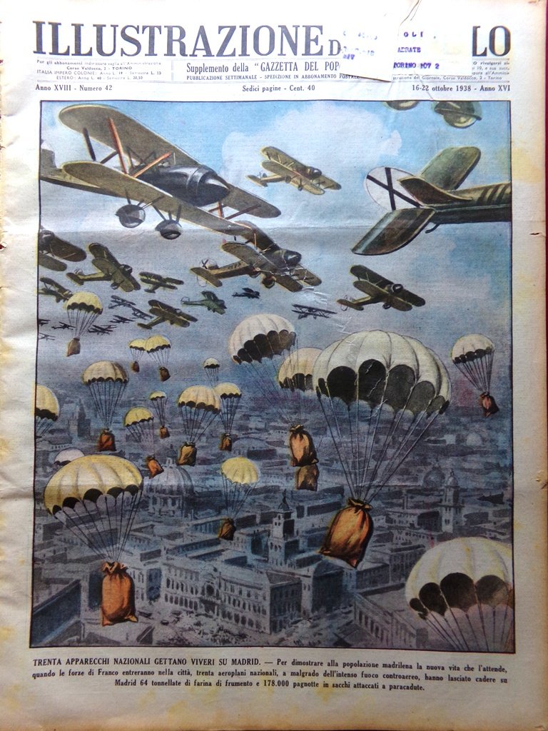 Illustrazione del Popolo 16 Ottobre 1938 Insull Banditi di Valuta … | Immagine principale