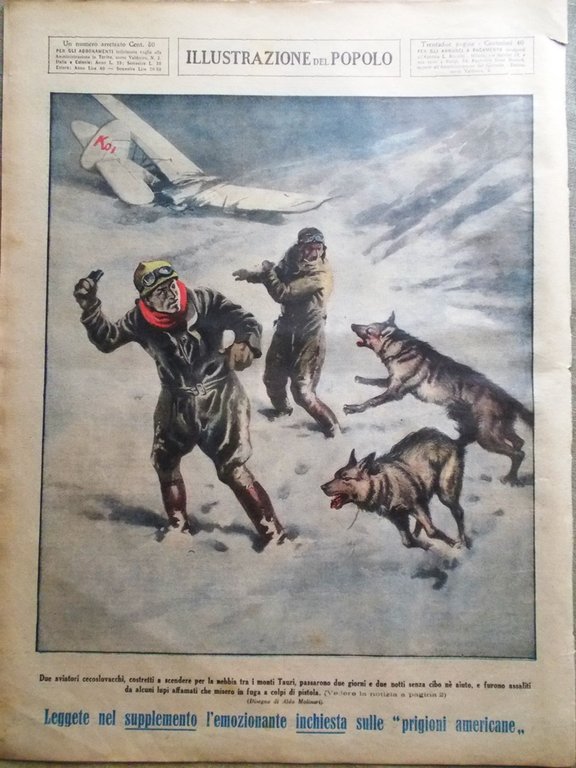 Illustrazione del Popolo 17 Gennaio 1932 Landi Donne Oriente Sigaretta …