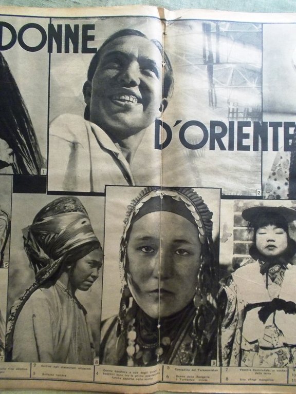 Illustrazione del Popolo 17 Gennaio 1932 Landi Donne Oriente Sigaretta …