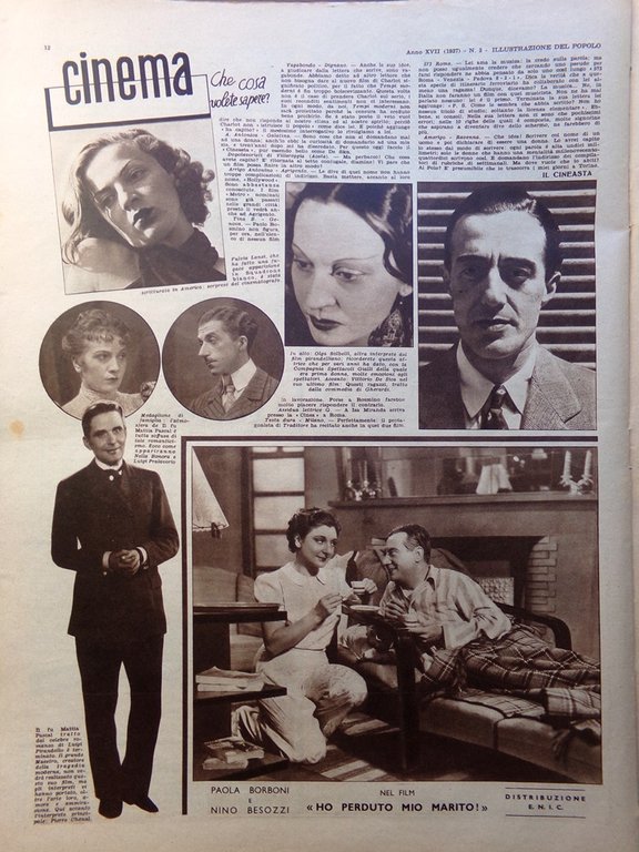 Illustrazione del Popolo 17 Gennaio 1937 Siria Degrelle Buona Speranza …