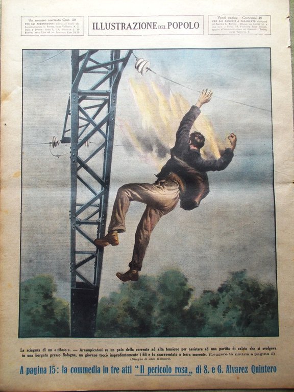 Illustrazione del Popolo 17 Luglio 1932 Torre Eiffel Steppa Diamanti …