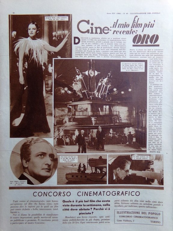 Illustrazione del Popolo 17 Novembre 1934 Neri d'America Rossini Strade …