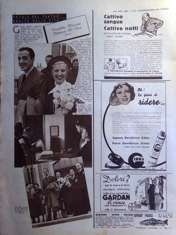 Illustrazione del Popolo 18 Aprile 1937 Arresto di Jagoda Ebrei …