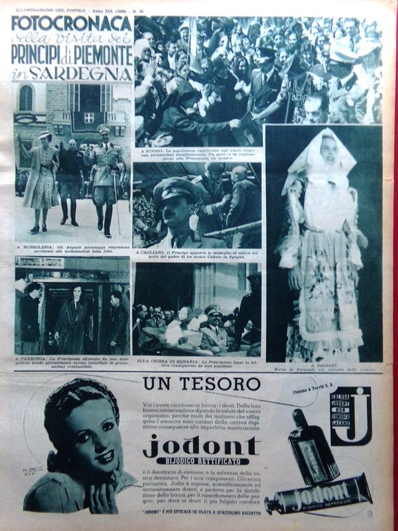 Illustrazione del Popolo 18 Giugno 1939 Marina Principi in Sardegna … | Immagine Gallery 2