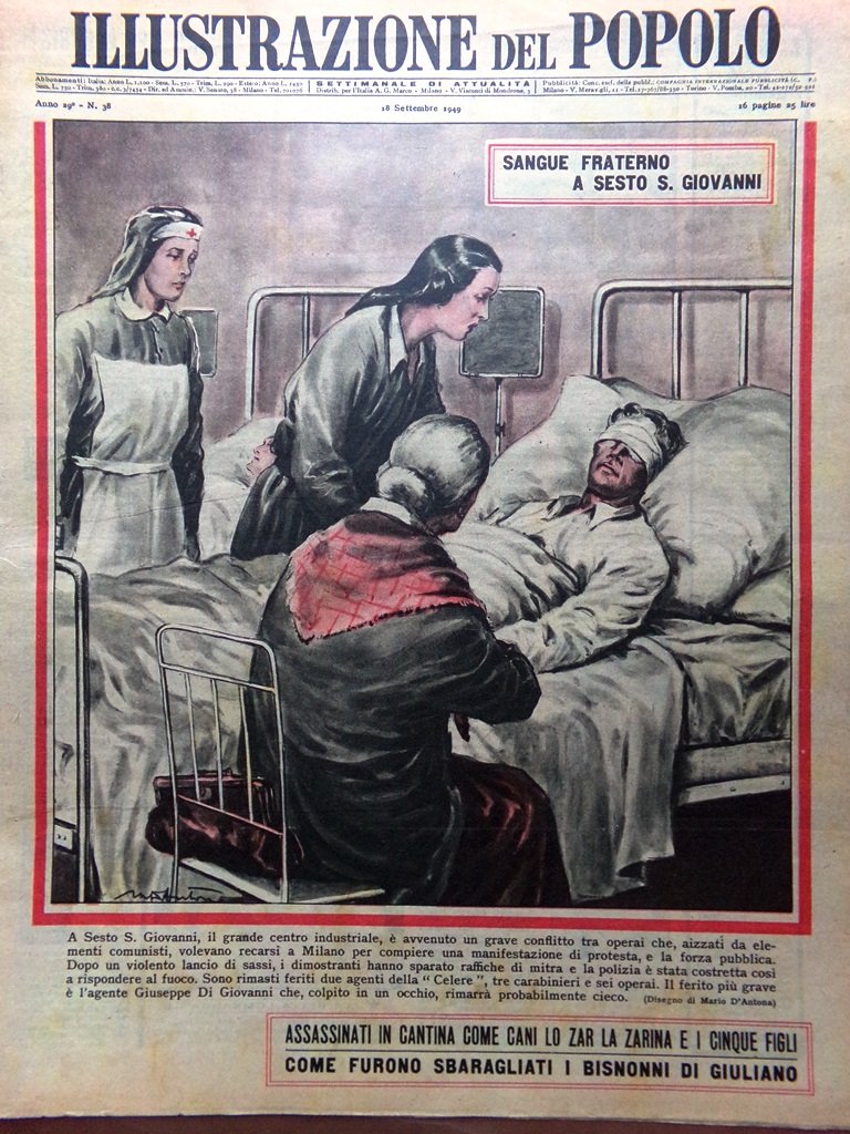 Illustrazione del Popolo 18 Settembre 1949 Bisnonni Giuliano Luca Garbo …