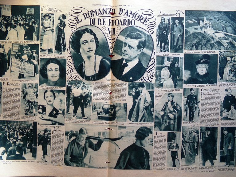 Illustrazione del Popolo 19 Dicembre 1936 Pirandello Edoardo VIII Simpson …