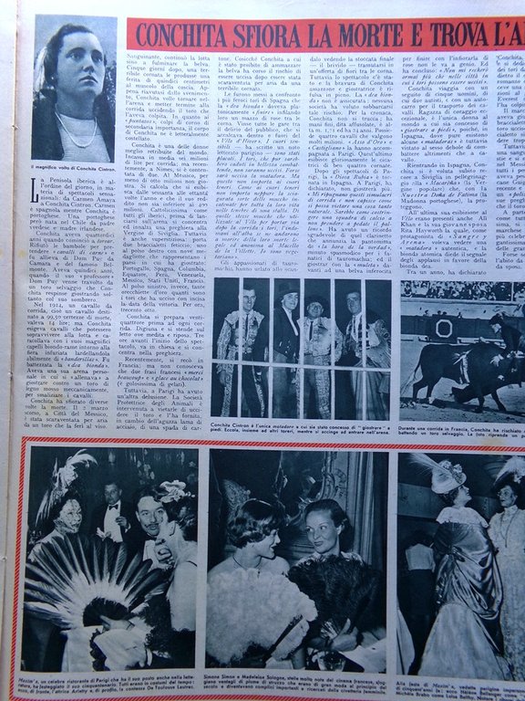 Illustrazione del Popolo 19 Giugno 1949 Consolini Magnani Cintron Metapsichica