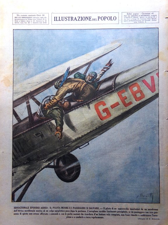 Illustrazione del Popolo 19 Settembre 1936 Primula Rossa Markham Crawford …