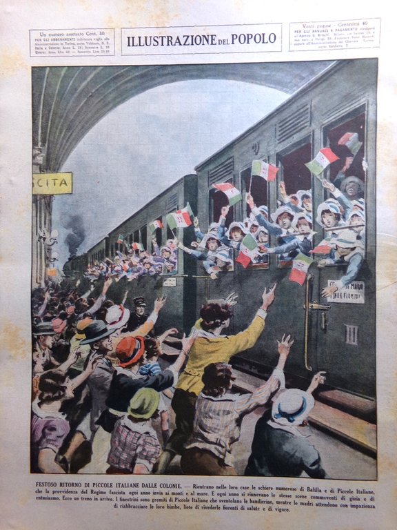 Illustrazione del Popolo 19 Settembre 1937 Hsinking Rovereto Patracchini Nazismo