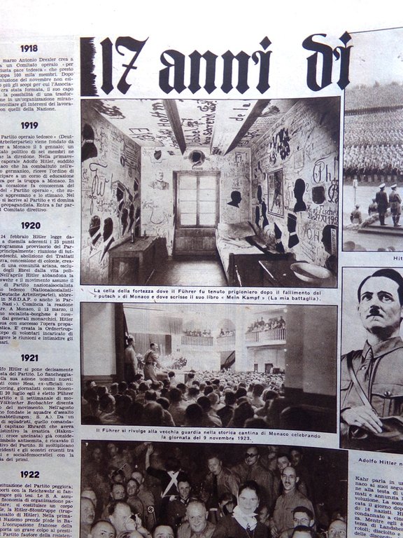 Illustrazione del Popolo 19 Settembre 1937 Hsinking Rovereto Patracchini Nazismo