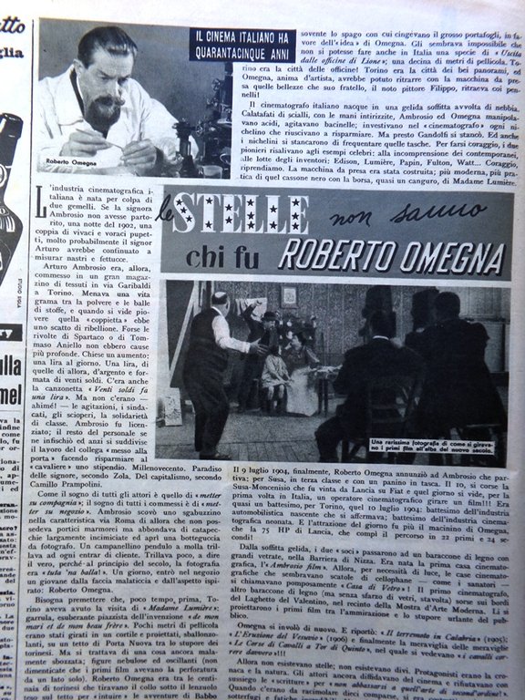 Illustrazione del Popolo 2 Gennaio 1949 Omegna Meazza Atlantide Bovo …