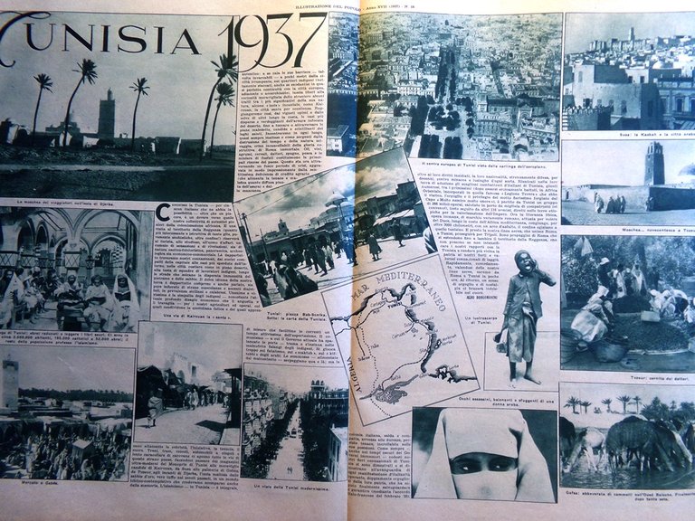 Illustrazione del Popolo 2 Maggio 1937 Asensio Barroso Tunisia Gioielli …