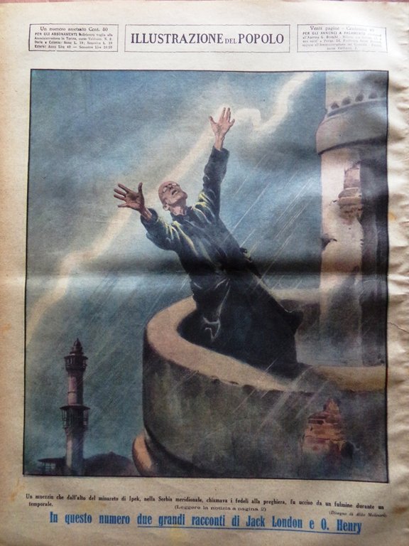 Illustrazione del Popolo 2 Ottobre 1932 Maledizione Faraoni Macao Dive …