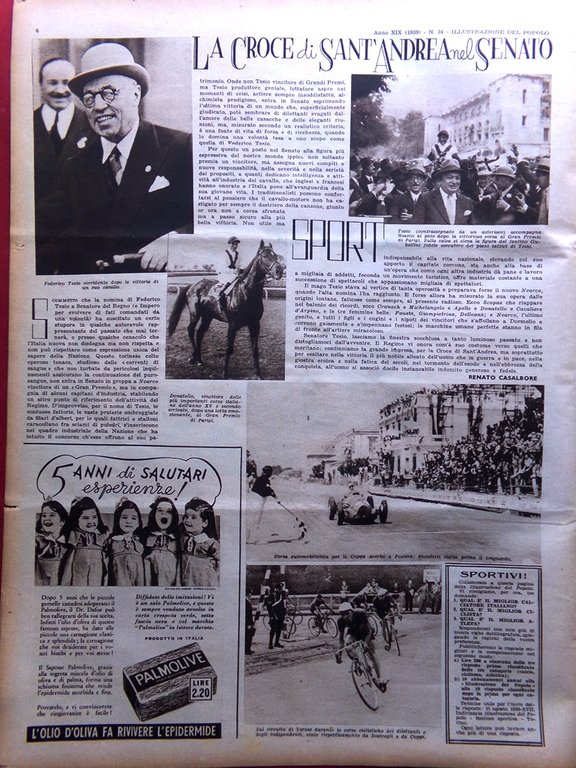 Illustrazione del Popolo 20 Agosto 1939 Beaverhill Tudor Adami Corradetti … | Immagine Gallery 2