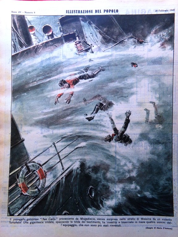 Illustrazione del Popolo 20 Febbraio 1949 Kravcenko Mindszenty Liz Taylor …