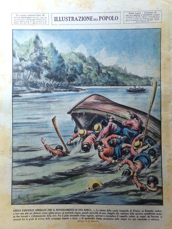 Illustrazione del Popolo 20 Giugno 1937 Fucilazioni Spagna Bilbao Acciaio …