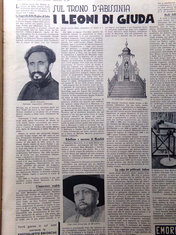 Illustrazione del Popolo 20 Luglio 1935 Battaglia Grano Scorpioni Maria …