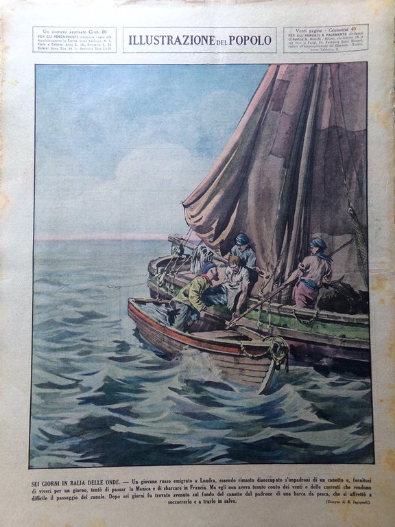 Illustrazione del Popolo 20 Luglio 1935 Battaglia Grano Scorpioni Maria …