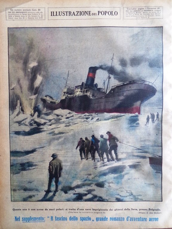 Illustrazione del Popolo 20 Marzo 1932 Sargassi Cartolina Freddo Siberia …