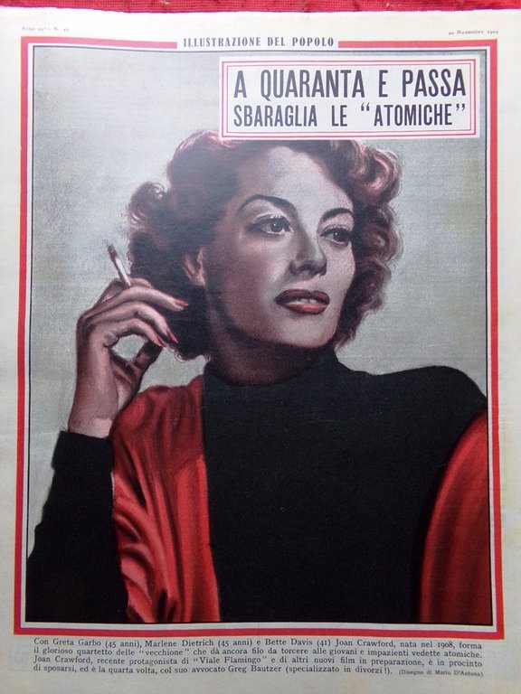 Illustrazione del Popolo 20 Novembre 1949 Crawford Germania Processo Murri …