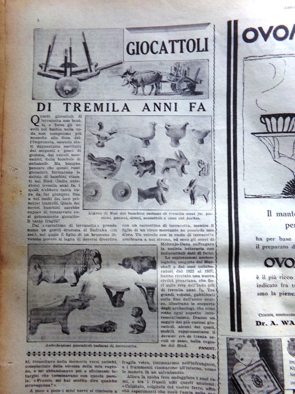 Illustrazione del Popolo 21 Agosto 1932 Eclissi Manica Caffè Asama …