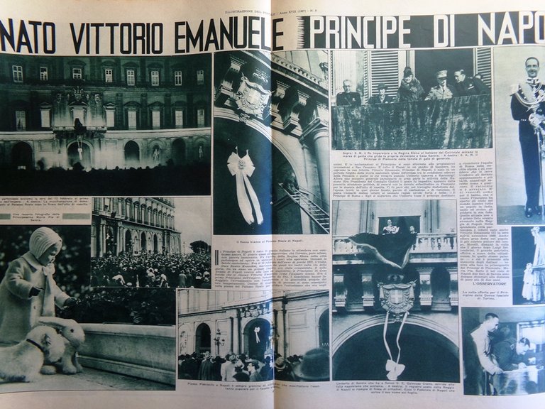 Illustrazione del Popolo 21 Febbraio 1937 Nato Vittorio Emanuele Trotzki …