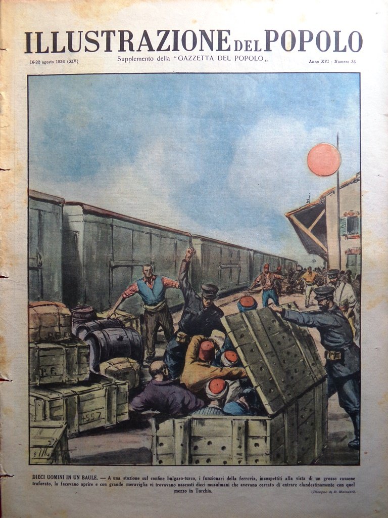 Illustrazione del Popolo 22 Agosto 1936 Owens Franco Cabanellas Atlete …