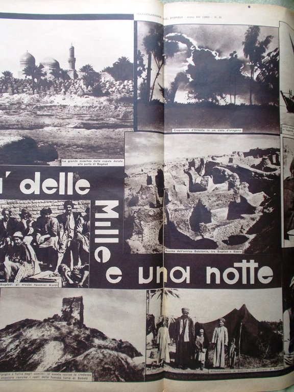 Illustrazione del Popolo 22 Maggio 1932 De Amicis Baghdad Paul …