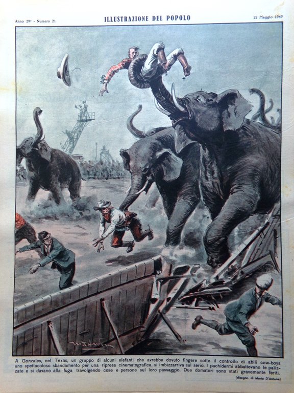 Illustrazione del Popolo 22 Maggio 1949 Torino Calcio Aga Khan …