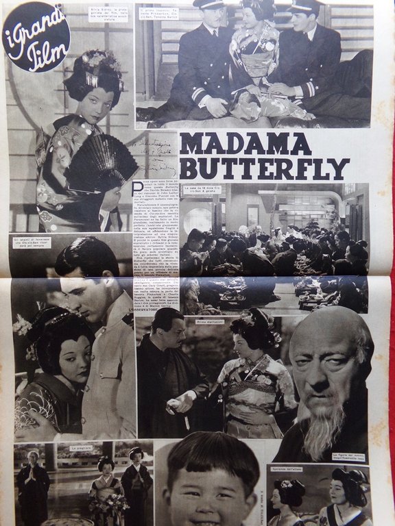 Illustrazione del Popolo 22 Ottobre 1933 Madama Butterfly Borsa Adorée …