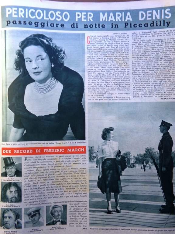 Illustrazione del Popolo 23 Gennaio 1949 Pianeti Bambini Maria Denis …