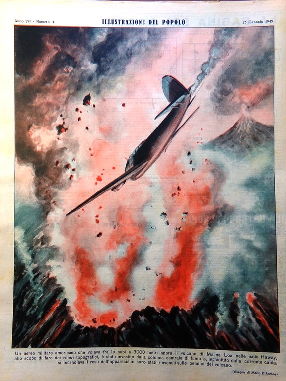 Illustrazione del Popolo 23 Gennaio 1949 Pianeti Bambini Maria Denis …