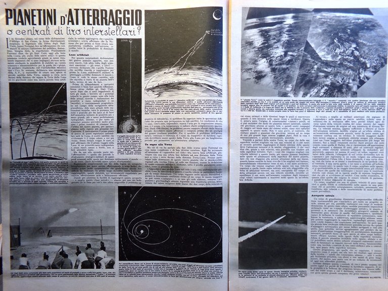 Illustrazione del Popolo 23 Gennaio 1949 Pianeti Bambini Maria Denis …