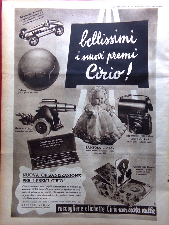 Illustrazione del Popolo 23 Luglio 1939 Abuna Messias Testoni Piemonte … | Immagine Gallery 4