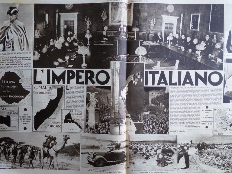 Illustrazione del Popolo 23 Maggio 1936 Esilio Negus Giro d'Italia …