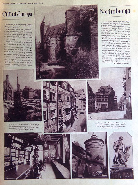 Illustrazione del Popolo 23 Marzo 1930 Gandhi Inondazione in Francia …