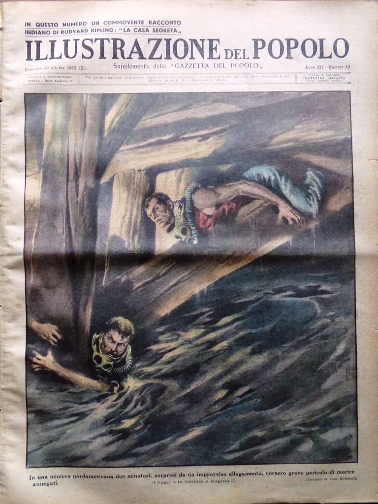 Illustrazione del Popolo 23 Ottobre 1932 Beebe Predoni Deserto Cina …