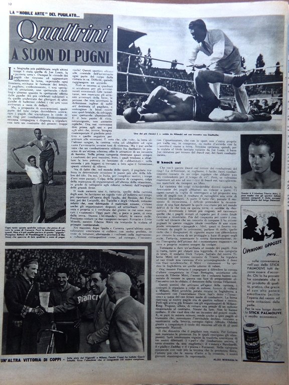 Illustrazione del Popolo 24 Aprile 1949 Geni Cippico Mitri Fiera …