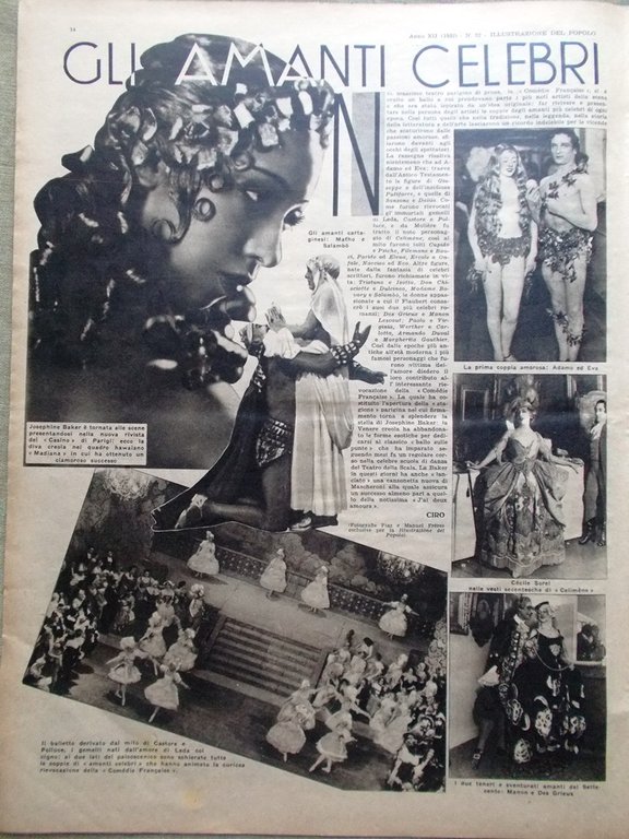 Illustrazione del Popolo 25 Dicembre 1932 Natale Regalo Lotterie Amanti …