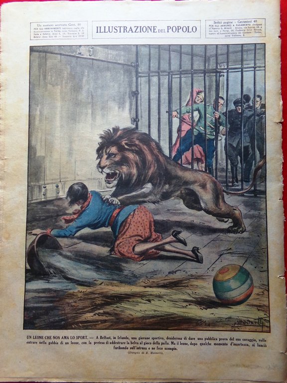 Illustrazione del Popolo 25 Gennaio 1936 Morte John Gilbert Roosevelt …