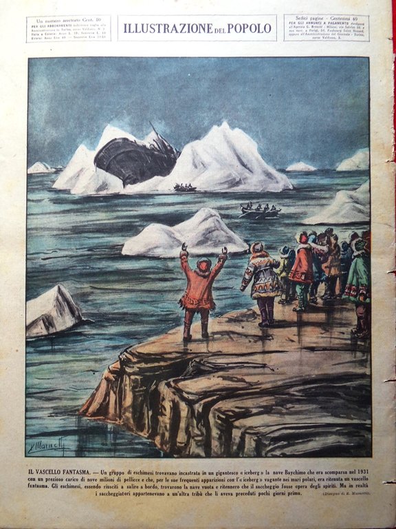 Illustrazione del Popolo 25 Luglio 1936 Mussolini Locatelli Paracadutisti Raggi