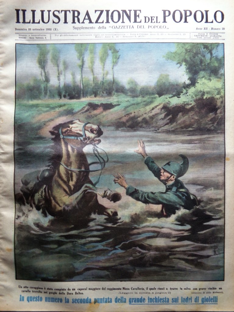 Illustrazione del Popolo 25 Settembre 1932 Chevalier Angkor Magia Nera …