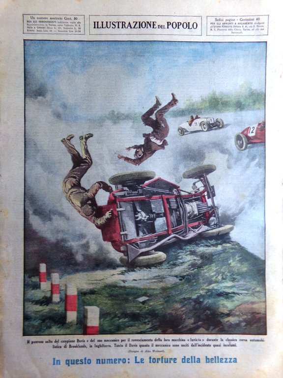 Illustrazione del Popolo 26 Aprile 1931 Helm Mille Miglia Tommaso …