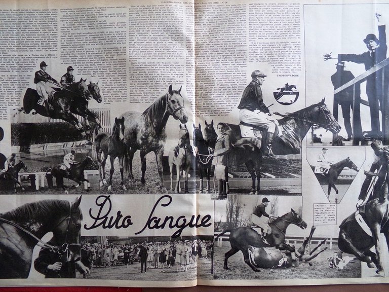 Illustrazione del Popolo 26 Giugno 1932 Barabino Purosangue Nascita Disco …