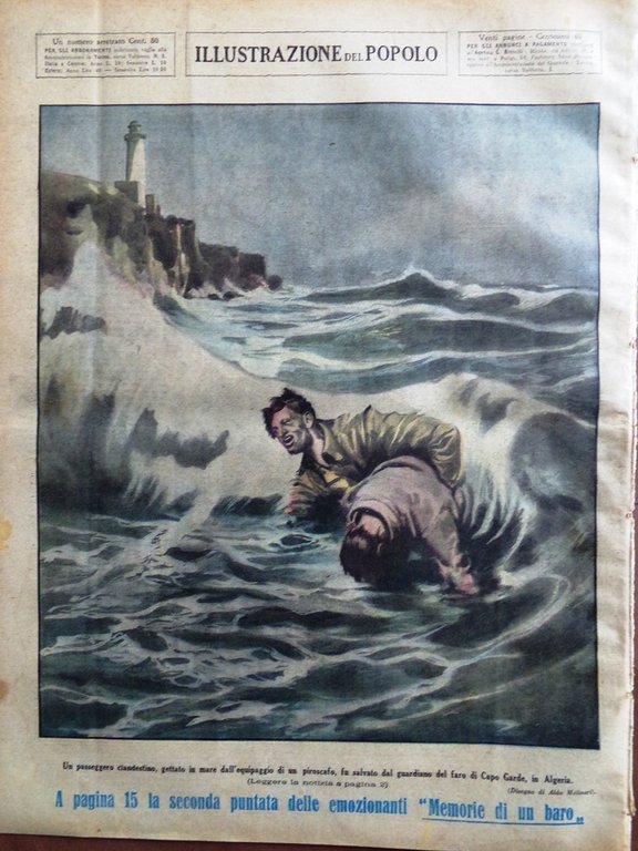 Illustrazione del Popolo 26 Giugno 1932 Barabino Purosangue Nascita Disco …