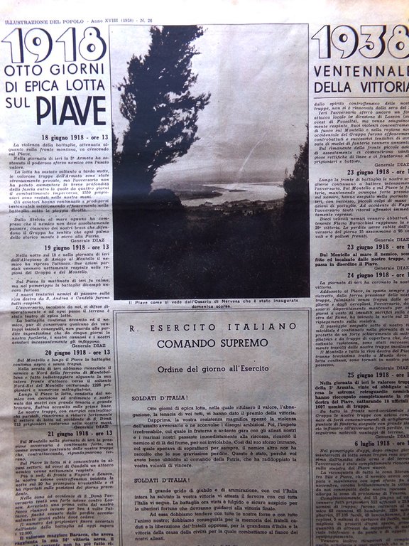 Illustrazione del Popolo 26 Giugno 1938 Italia Mondiali Televisione Pagnani … | Immagine Gallery 2