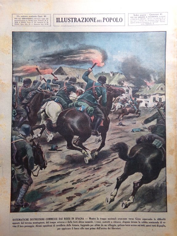 Illustrazione del Popolo 26 Settembre 1937 Asse Roma Berlino Galvani …