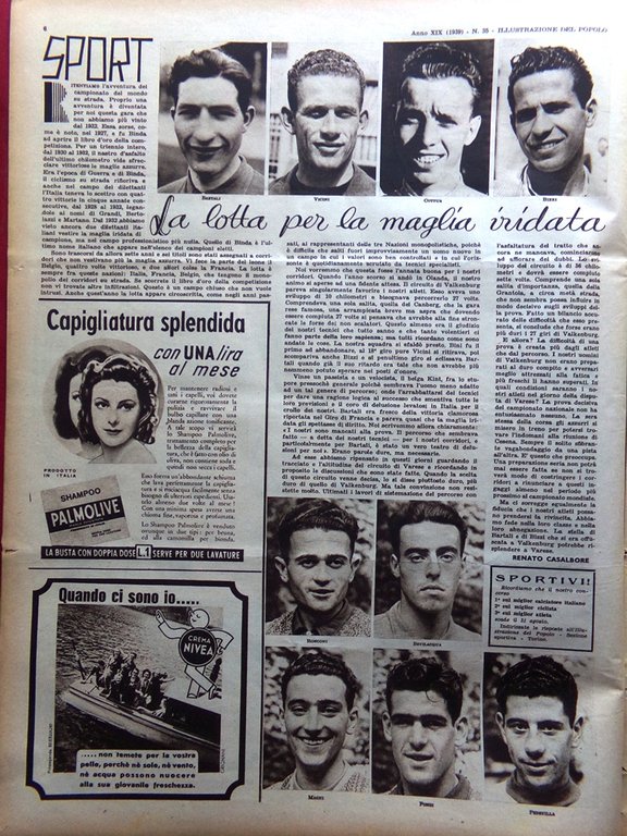 Illustrazione del Popolo 27 Agosto 1939 Ciclismo Danzica Caterina Medici … | Immagine Gallery 2