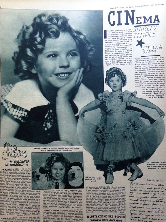 Illustrazione del Popolo 27 Aprile 1935 Shirley Temple Pellirosse Nozze …