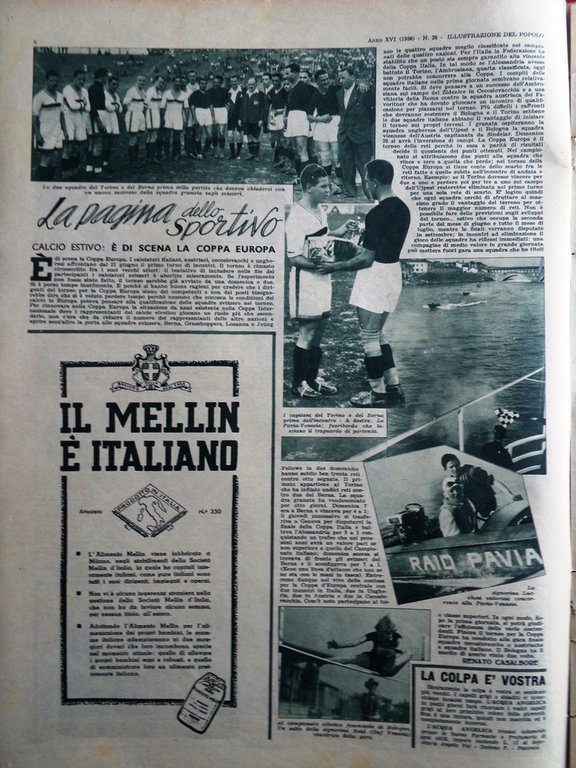 Illustrazione del Popolo 27 Giugno 1936 Bersaglieri Terra Santa Eclissi …